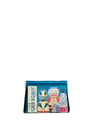 Main View - Click To Enlarge - CHARLOTTE OLYMPIA - 'Your Robot Maggie' embroidery clutch