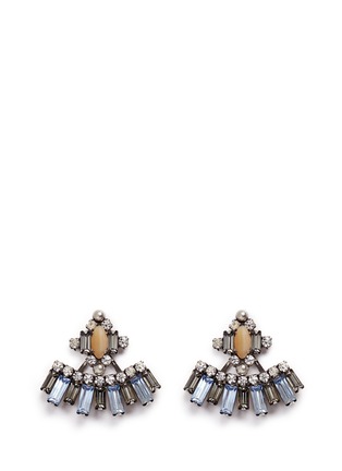 Main View - Click To Enlarge - DANNIJO - 'Sorrento' Swarovski crystal jacket earrings