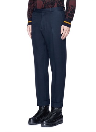 Front View - Click To Enlarge - DRIES VAN NOTEN - 'Philip' rolled cuff wool pants
