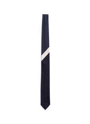 Main View - Click To Enlarge - DRIES VAN NOTEN - Colourblock stripe silk tie