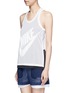 Front View - Click To Enlarge - NIKE - 'Nike Mesh' logo print tank top