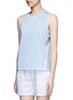 Front View - Click To Enlarge - NIKE - 'AS Nike Premium Pack' mesh layered tank top