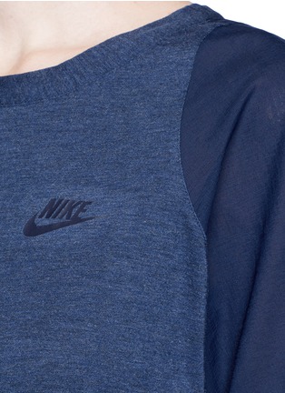 Detail View - Click To Enlarge - NIKE - 'AS Nike Premium Pack' mesh underlay T-shirt