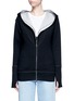 Main View - Click To Enlarge - NORMA KAMALI - Reversible bonded jersey zip hoodie