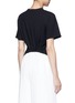 Back View - Click To Enlarge - T BY ALEXANDER WANG - Twist front cropped T-shirt