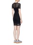 Back View - Click To Enlarge - T BY ALEXANDER WANG - Jacquard jersey dress