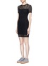 Front View - Click To Enlarge - T BY ALEXANDER WANG - Jacquard jersey dress
