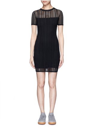 Main View - Click To Enlarge - T BY ALEXANDER WANG - Jacquard jersey dress