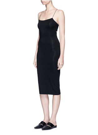 Front View - Click To Enlarge - T BY ALEXANDER WANG - Cutout back strappy camisole dress