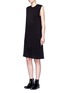 Figure View - Click To Enlarge - T BY ALEXANDER WANG - Chest pocket layered jersey dress