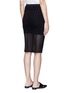 Back View - Click To Enlarge - T BY ALEXANDER WANG - Jacquard jersey pencil skirt