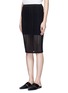 Front View - Click To Enlarge - T BY ALEXANDER WANG - Jacquard jersey pencil skirt