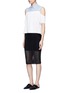 Figure View - Click To Enlarge - T BY ALEXANDER WANG - Jacquard jersey pencil skirt