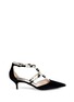 Main View - Click To Enlarge - RENÉ CAOVILLA - Strass faux pearl T-strap suede pumps