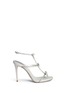Main View - Click To Enlarge - RENÉ CAOVILLA - Strass pavé bow satin leather sandals