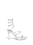 Main View - Click To Enlarge - RENÉ CAOVILLA - 'Snake' strass pavé spring coil anklet sandals