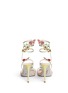 Back View - Click To Enlarge - RENÉ CAOVILLA - Butterfly appliqué leather spring coil sandals