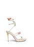 Main View - Click To Enlarge - RENÉ CAOVILLA - Butterfly appliqué leather spring coil sandals