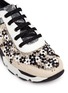 Detail View - Click To Enlarge - RENÉ CAOVILLA - Floral bead embroidery lace sneakers