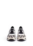 Front View - Click To Enlarge - RENÉ CAOVILLA - Floral bead embroidery lace sneakers