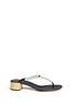 Main View - Click To Enlarge - RENÉ CAOVILLA - Faux pearl crystal T-strap sandals