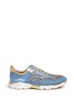 Main View - Click To Enlarge - RENÉ CAOVILLA - 'Running' crystal appliqué leather trim denim sneakers