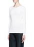 Front View - Click To Enlarge - THEORY - 'Veena' rib knit sweater