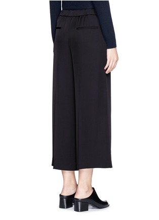 Back View - Click To Enlarge - THEORY - 'Raoka W' cropped wide leg crepe pants