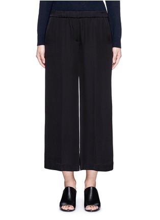 Main View - Click To Enlarge - THEORY - 'Raoka W' cropped wide leg crepe pants