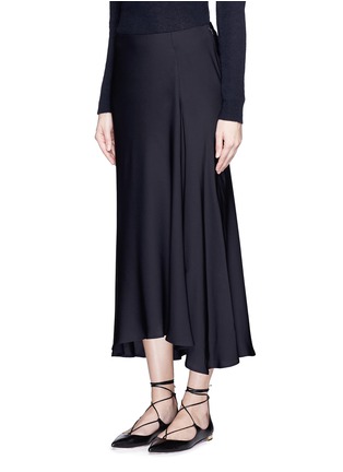 Front View - Click To Enlarge - THEORY - 'Maity TS' asymmetric midi skirt