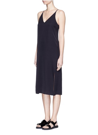 Figure View - Click To Enlarge - THEORY - 'Kyun' silk slip dress