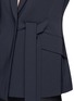 Detail View - Click To Enlarge - THEORY - 'Nibel' waist strap stretch crepe blazer