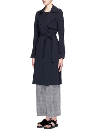 Front View - Click To Enlarge - THEORY - 'Oaklane B' stretch crepe trench coat