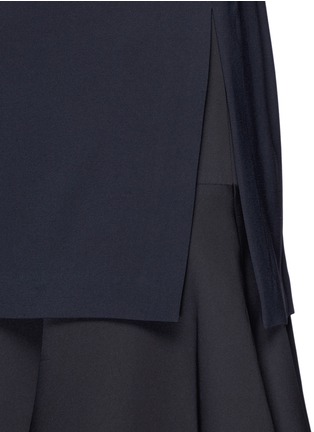 Detail View - Click To Enlarge - THEORY - 'Malkan' ruffle hem double layer crepe dress