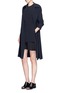 Figure View - Click To Enlarge - THEORY - 'Malkan' ruffle hem double layer crepe dress