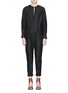 Main View - Click To Enlarge - ISABEL MARANT - Collarless cotton poplin jumpsuit