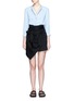 Figure View - Click To Enlarge - ISABEL MARANT - T-shirt wrap bow cotton jersey skirt