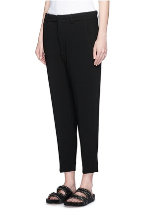 Front View - Click To Enlarge - ISABEL MARANT - Crepe suiting capri pants