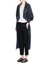 Figure View - Click To Enlarge - ISABEL MARANT - Crepe suiting capri pants