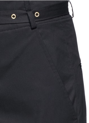 Detail View - Click To Enlarge - ISABEL MARANT - Metal grommet belt cropped pants