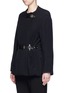 Front View - Click To Enlarge - ISABEL MARANT - Buckle waist quilted jacket