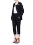 Figure View - Click To Enlarge - ISABEL MARANT - Buckle waist quilted jacket
