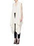 Front View - Click To Enlarge - ISABEL MARANT - 'Felicia' alpaca drape long vest