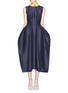 Main View - Click To Enlarge - ROKSANDA - 'Austen' contrast collar cotton-silk dupion tulip dress