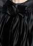 Detail View - Click To Enlarge - ROKSANDA - 'Tamworth' silk satin tiered ruffle dress coat