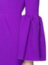 Detail View - Click To Enlarge - ROKSANDA - 'Margot' pleat sleeve ruche wool crepe dress