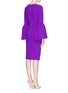 Back View - Click To Enlarge - ROKSANDA - 'Margot' pleat sleeve ruche wool crepe dress