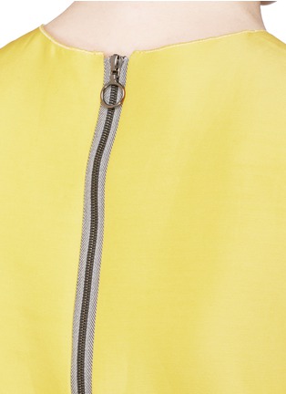 Detail View - Click To Enlarge - ROKSANDA - 'Aytum' oversize cartridge pleat peplum silk organza dress