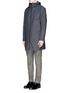 Front View - Click To Enlarge - THEORY - 'Hallsey' detachable layer coat