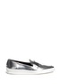 Main View - Click To Enlarge - FABIO RUSCONI - Mirror leather slip-ons